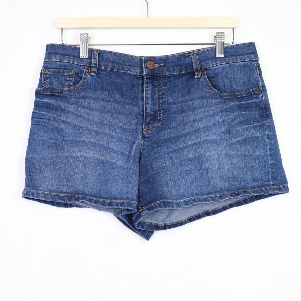 Mossimo Blue Medium Wash Denim Jean Shorts 12